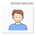 Adolescence period glyph icon