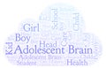 Adolescent Brain word cloud.