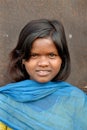 Adolescent Girl at the Jharia coalfield area Royalty Free Stock Photo