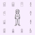 adolescent girls icon. Generation icons universal set for web and mobile