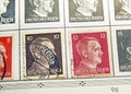 Adolf Hitler Stamps Royalty Free Stock Photo