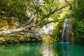 Adonis Baths Waterfalls in the Paphos, Cyprus.