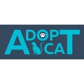 Adopt logo. Dont shop, adopt. Cat adoption concept. Vector illustration. Royalty Free Stock Photo