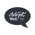 Adopt me hand lettering