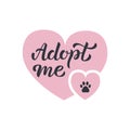 Adopt me hand lettering