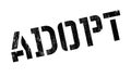 Adopt stamp rubber grunge