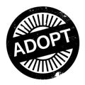 Adopt stamp rubber grunge