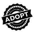 Adopt stamp rubber grunge