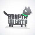 Adopta un Gato - Adopt a Cat spanish text