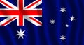 The national flag of Australia Royalty Free Stock Photo