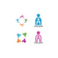 Adoption and community care Logo template vector Royalty Free Stock Photo