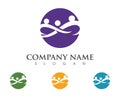 Community care Logo template vector icon