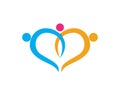 Adoption,Community love logos and symbols template app