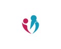 Adoption and Community, network social icon template Royalty Free Stock Photo