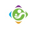 Adoption,community and social care Logo template vecto