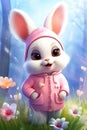 The Adorable Adventures of Pink Bunny: A Cuddly Star in a World