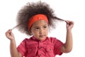 Adorable african baby with afro hairstyle