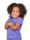 Adorable african little girl with beautiful hairst