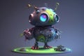A adorable, animated Discord robot. AI