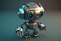 A adorable, animated Discord robot. AI