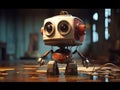 adorable animated discord robot