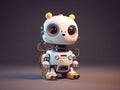 adorable animated discord robot. generative ai