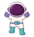 adorable astronaut illustration