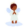 Adorable Baby Angel Character With Cherubic Features, Heavenly Presence, And Tiny Wings, Radiating Innocence Royalty Free Stock Photo