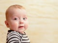 Adorable Baby Boy Looking Away from Camera Royalty Free Stock Photo