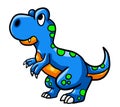 Adorable Baby T Rex With Green Spots