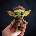 Adorable Baby Yoda: A Handcrafted Star Wars Object Portraiture Specialist