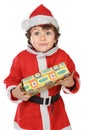 Adorable boy in christmas Royalty Free Stock Photo