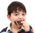 Adorable Boy Eating Cookies Royalty Free Stock Photo