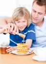 Adorable boy and his father Royalty Free Stock Photo