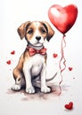Adorable Canine Celebration: A Bow-Tied Beagle\'s Birthday Bash