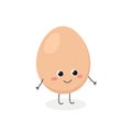Adorable cartoon egg character