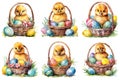 Adorable Chicks in a Springtime Easter Basket