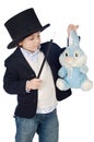 Adorable child dress of illusionist with hat