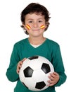 Adorable child follower of Spanish Selection Royalty Free Stock Photo