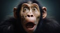 Surprised Chimpanzee: A Lively And Realistic Zbrush Artwork