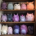 Adorable Collection of Plush Monsters Royalty Free Stock Photo