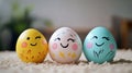Adorable and creative holiday easter egg decorations for a fun and festive celebration at home Royalty Free Stock Photo