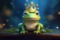 Adorable Cute frog prince. Generate Ai