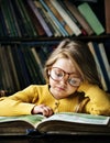 Adorable Cute Girl Reading Storytelling Concept Royalty Free Stock Photo