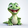 Adorable 3d Baby Dinosaur Render With Lively Facial Expressions