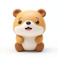 Adorable 3d Render Of A Tiny Stuffed Bear With Lively Facial Expressions
