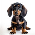 Adorable Dachshund Puppy Pose Royalty Free Stock Photo