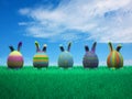 Adorable Decorated Easter Egg Bunnies