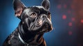 Adorable French Bulldog Dog in Highly Detailed Illustration AI Generated