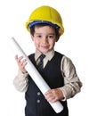 Adorable future architect Royalty Free Stock Photo